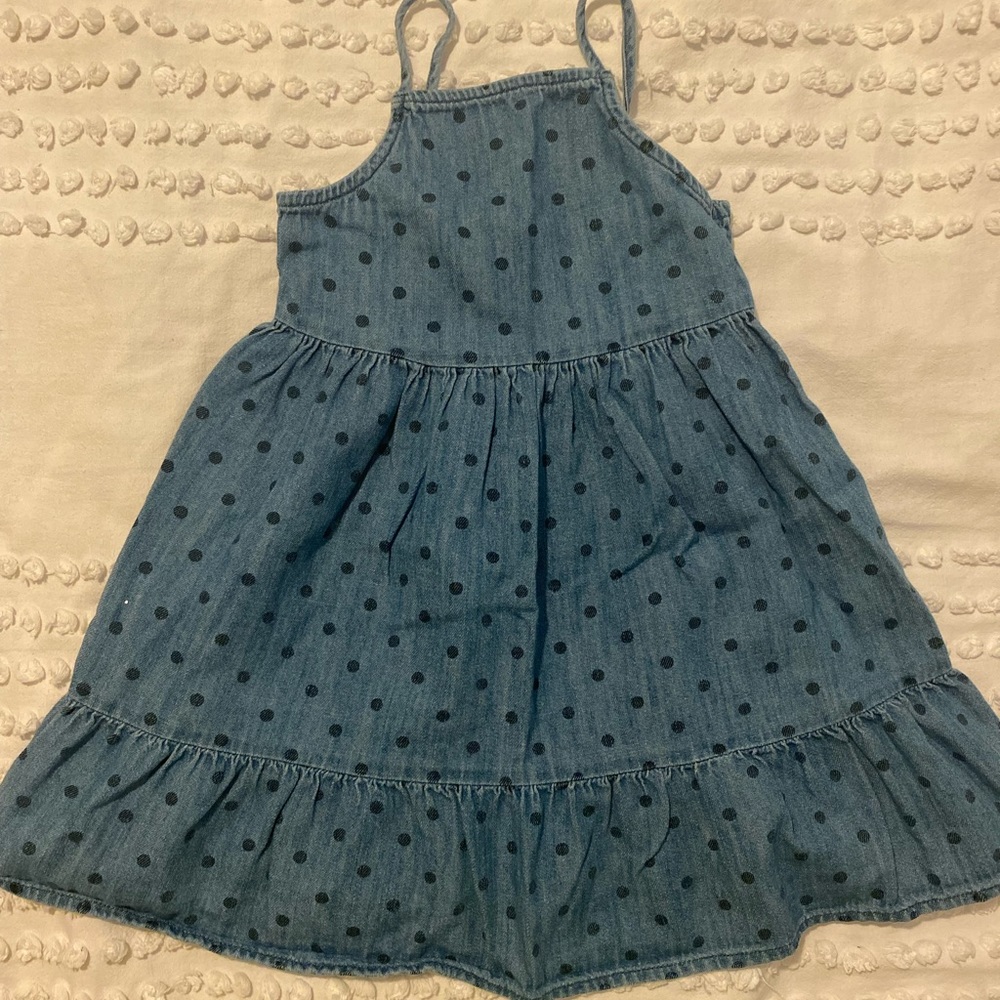 Old navy 3T polka dot denim dress